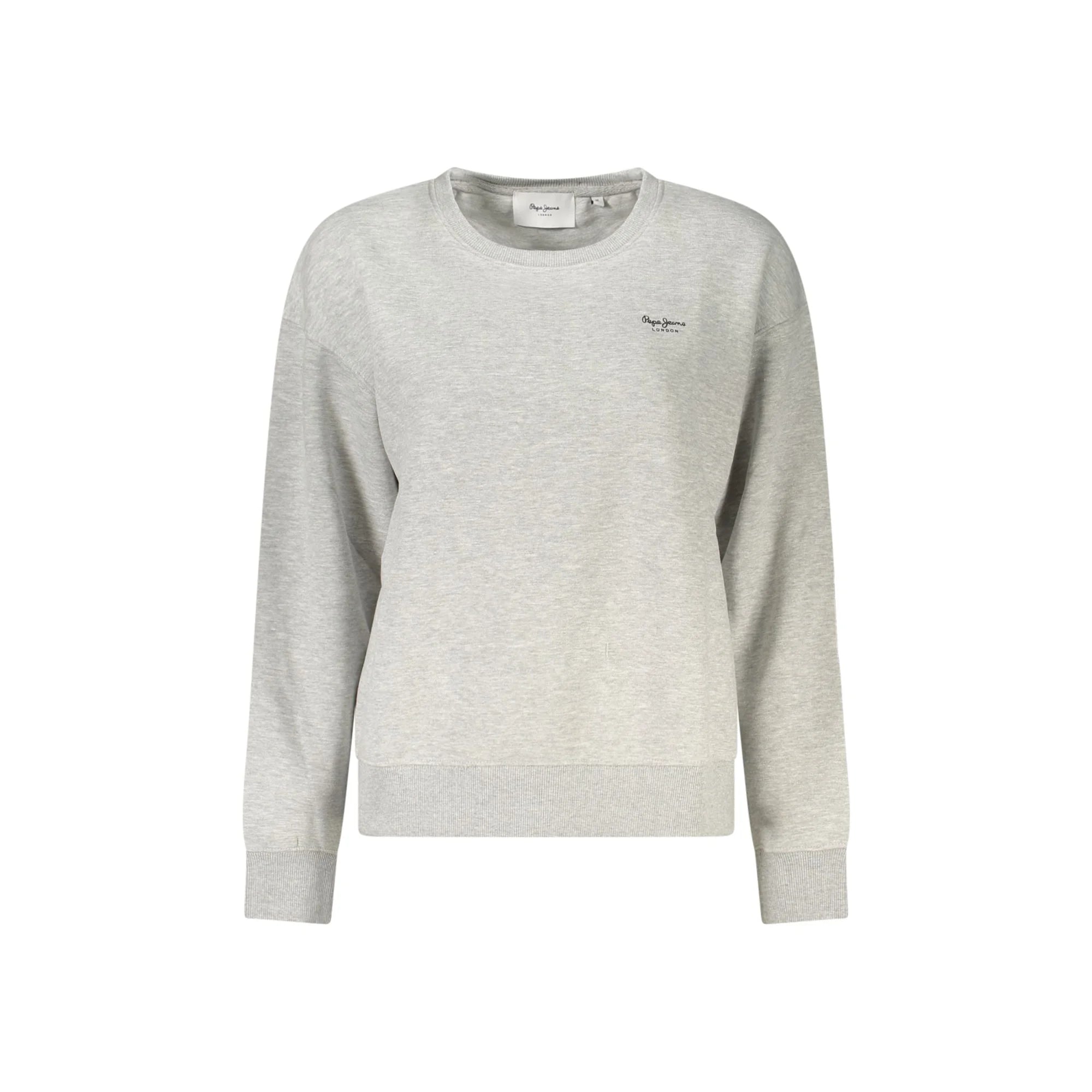 Pepe Jeans Felpa Maniche Lunghe Donna Grigia Stampa Logo Felpe Grigio - foto prodotto